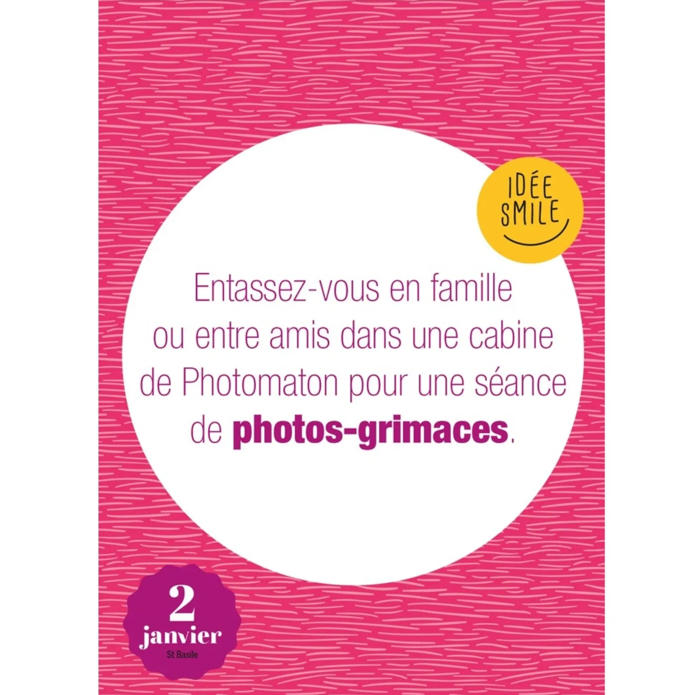 Frigobloc Idées Positives calendrier 365 jours année à bloc