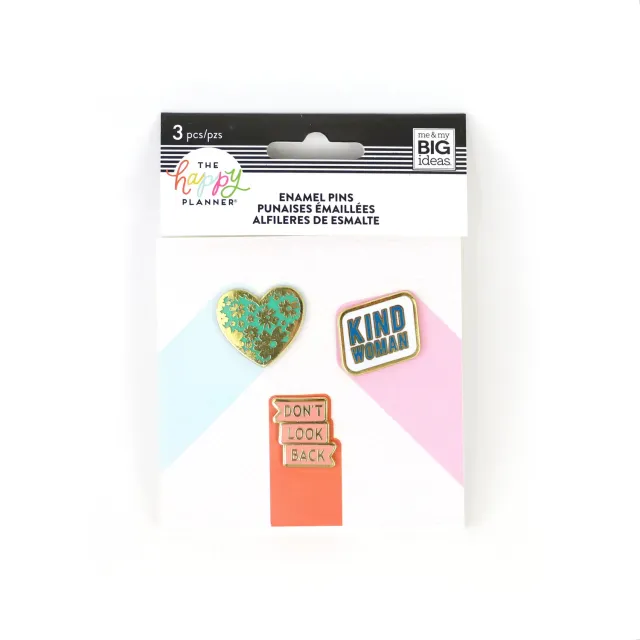 Happy Planner Womankind pins émail lot de 3 soutien