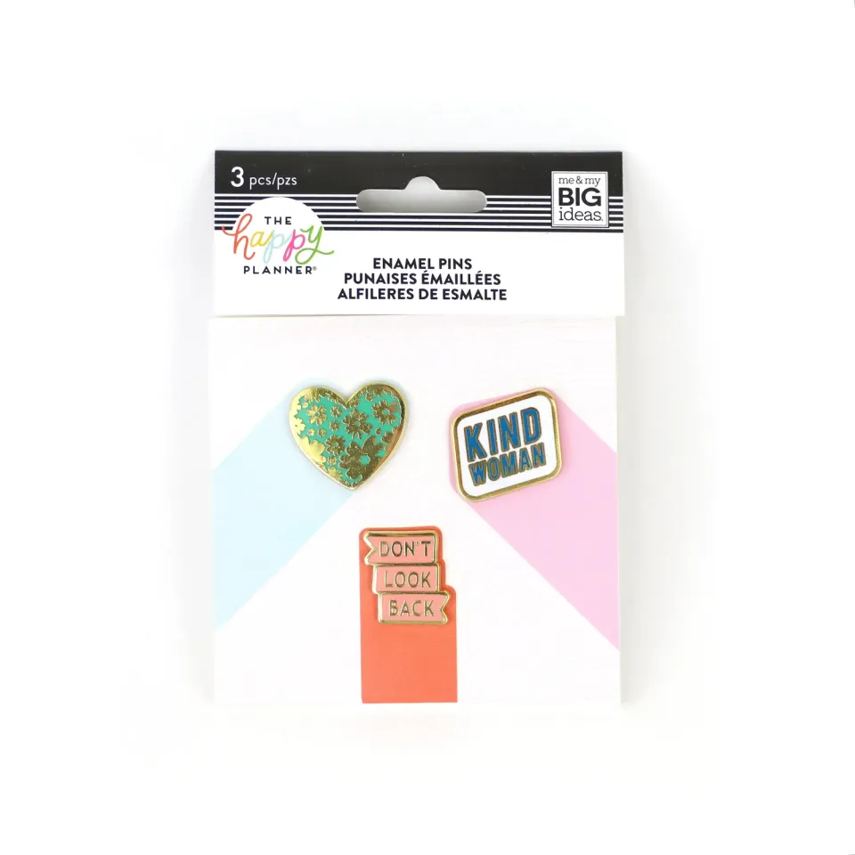 Happy Planner Womankind pins émail lot de 3 soutien