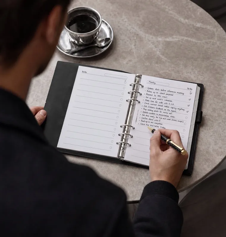 Filofax Domino Soft A5 organiseur modulaire noir