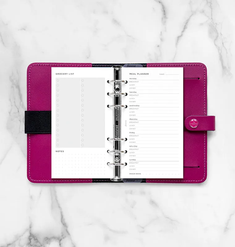 Filofax recharge planificateur repas Personal 56 feuilles