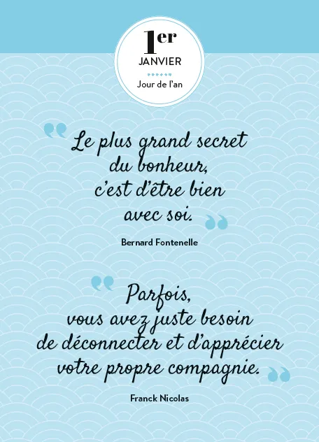 Frigobloc Esprit zen en 365 jours calendrier éphéméride bien-être