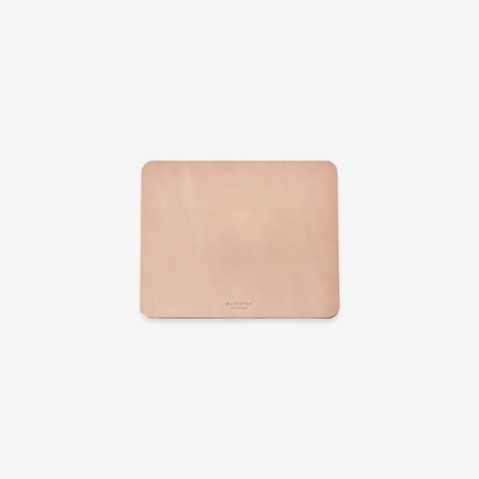 Kartotek tapis de souris cuir naturel patiné