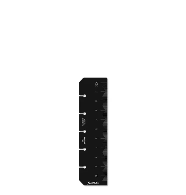 Filofax Mini marque-page règle noir