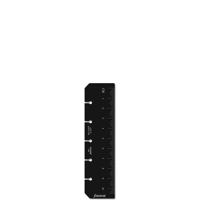 Filofax Mini marque-page règle noir
