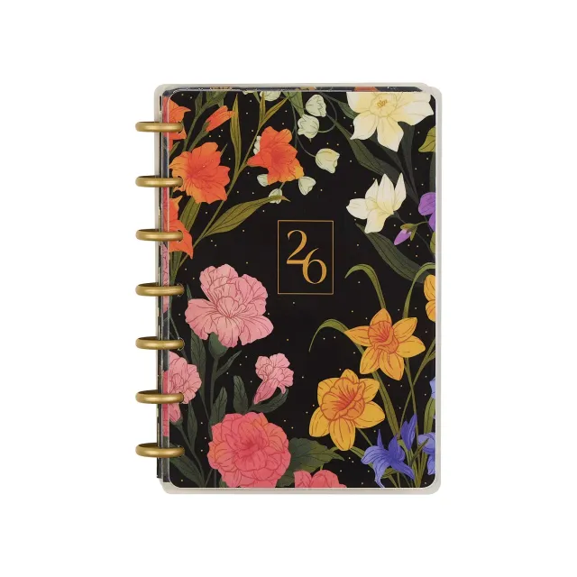 Happy Planner Dark Garden 2026 Mini agenda dashboard 12 mois