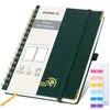 Poprun WH145P carnet à spirale vert foncé papier 120g