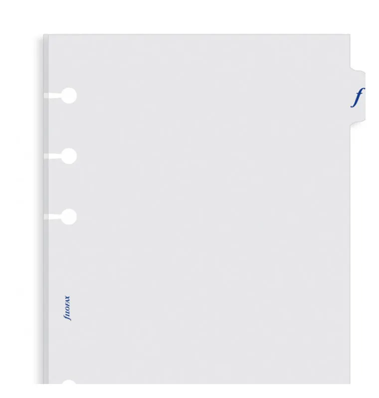 Filofax Classic intercalaire transparent A5 rigide