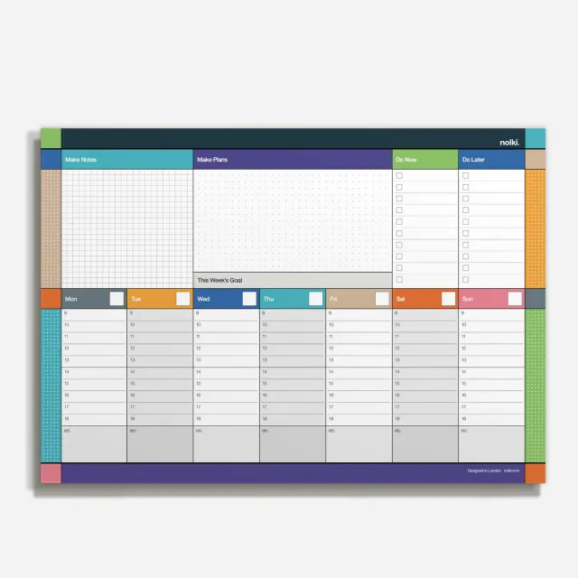 Nolki Midtown bloc-notes quotidien A4 50 feuilles