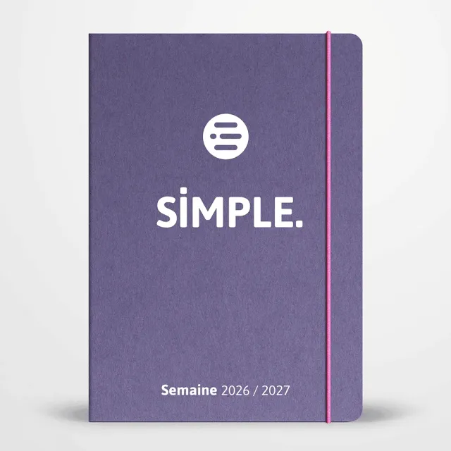 My365 SIMPLE Semaine 2026/2027 agenda semainier A5 souple