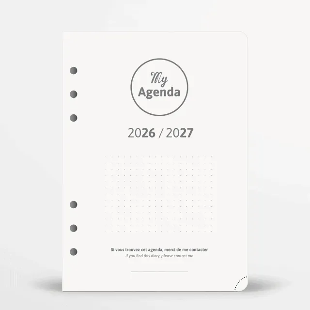 My365 My Agenda 2026/2027 recharge organiseur A5