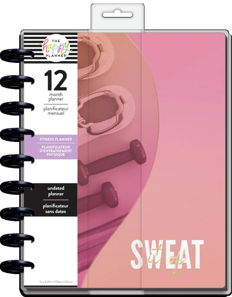 Happy Planner Go the Distance planner fitness Classic 12 mois non daté