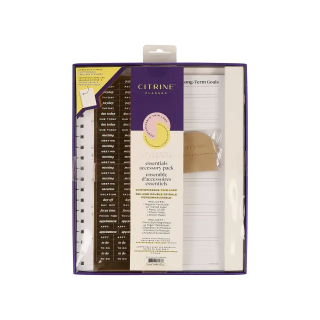Happy Planner Citrine Work & Life extension spirale Classic 40 pages