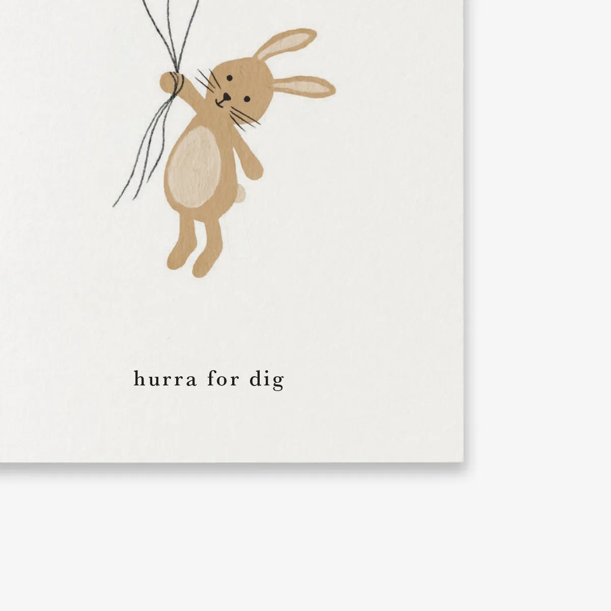 Kartotek Kanin petite carte lapin hurra for dig A7