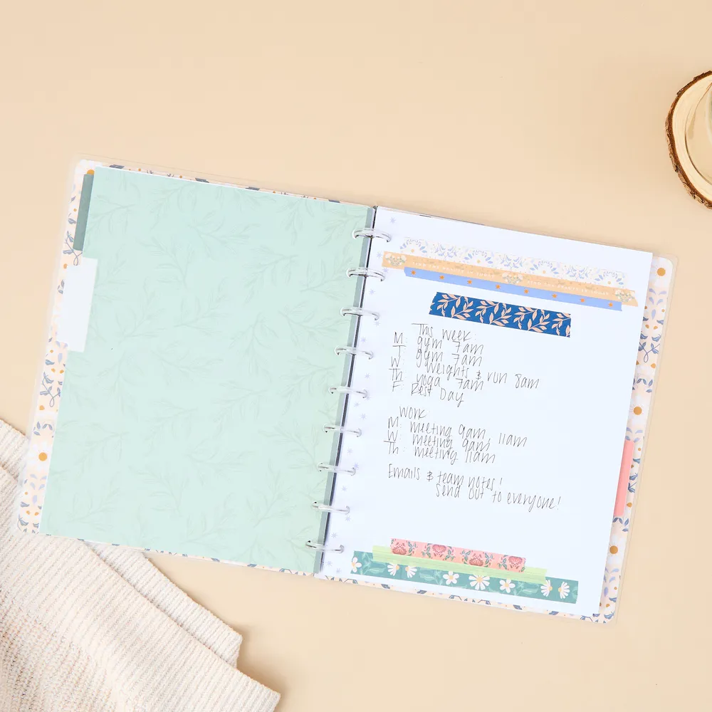 Happy Planner Forest Flowers Classic carnet pointillé ligné