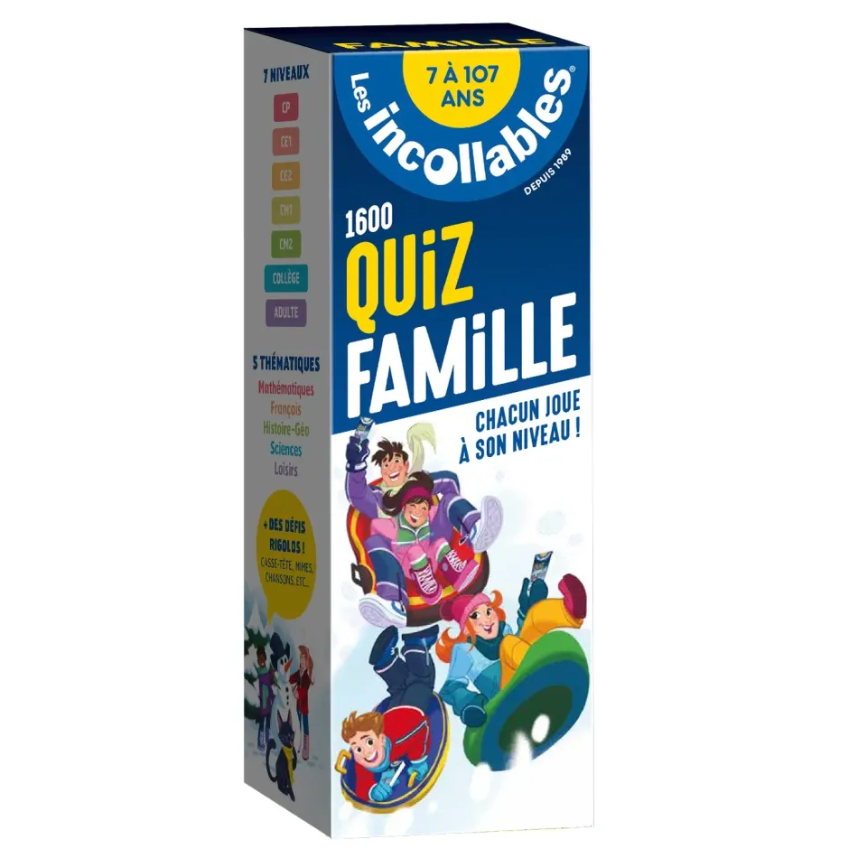 Frigobloc Les Incollables Quiz famille Hiver 4 éventails