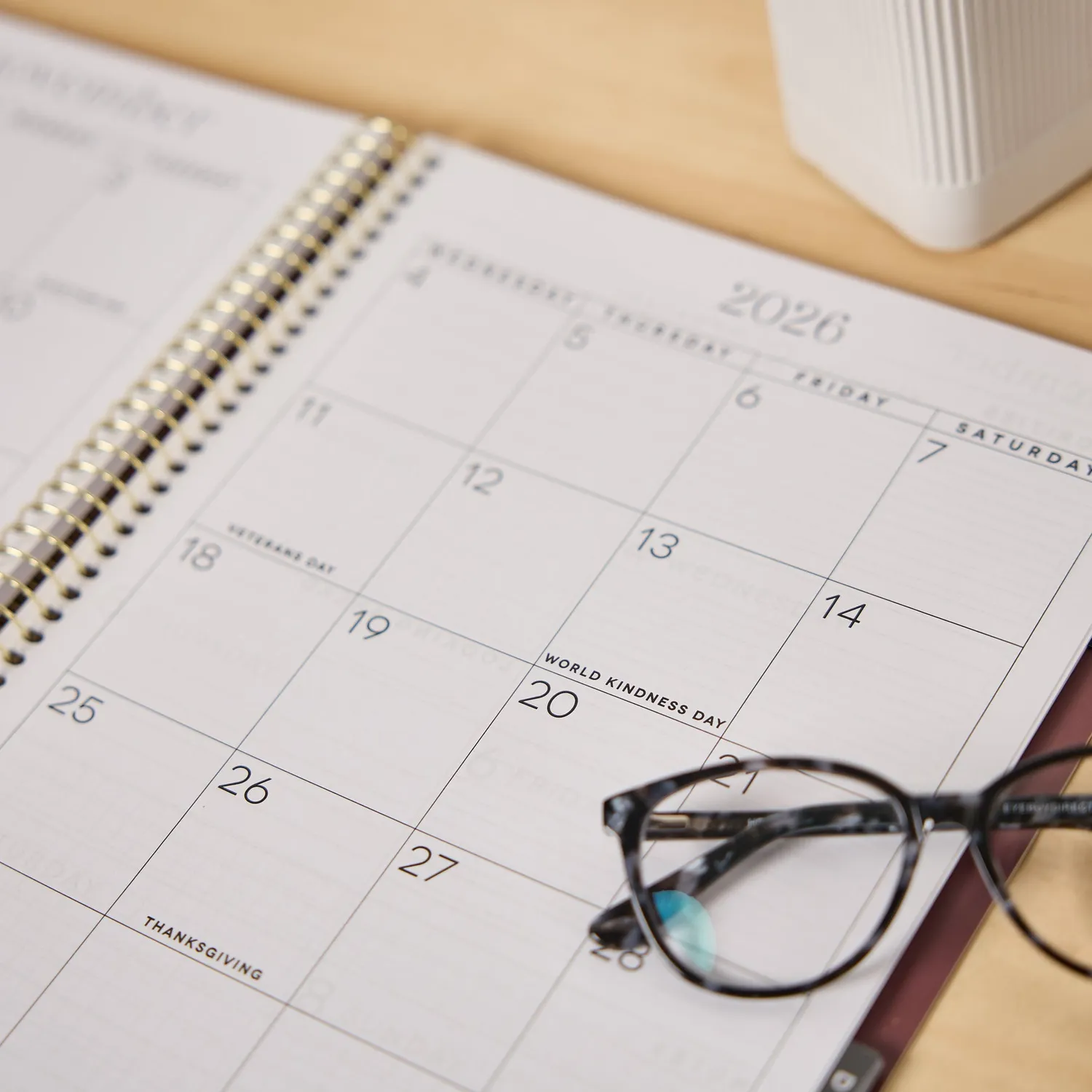Happy Planner Go Big Plum Plans agenda spirale gros caractères 15 mois