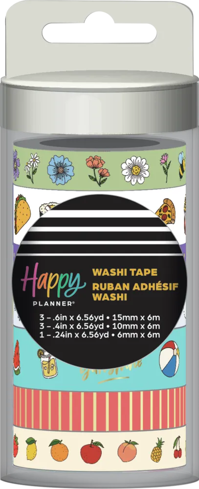Happy Planner All the Things washi tape 7 rouleaux