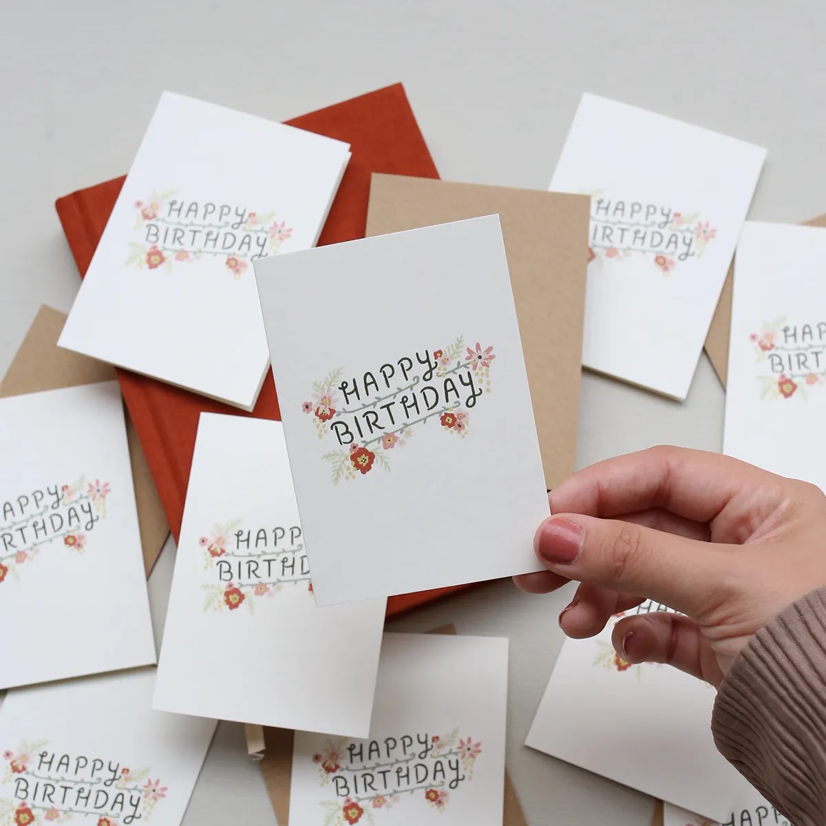 Kartotek Floral Birthday carte anniversaire A7 fleurie