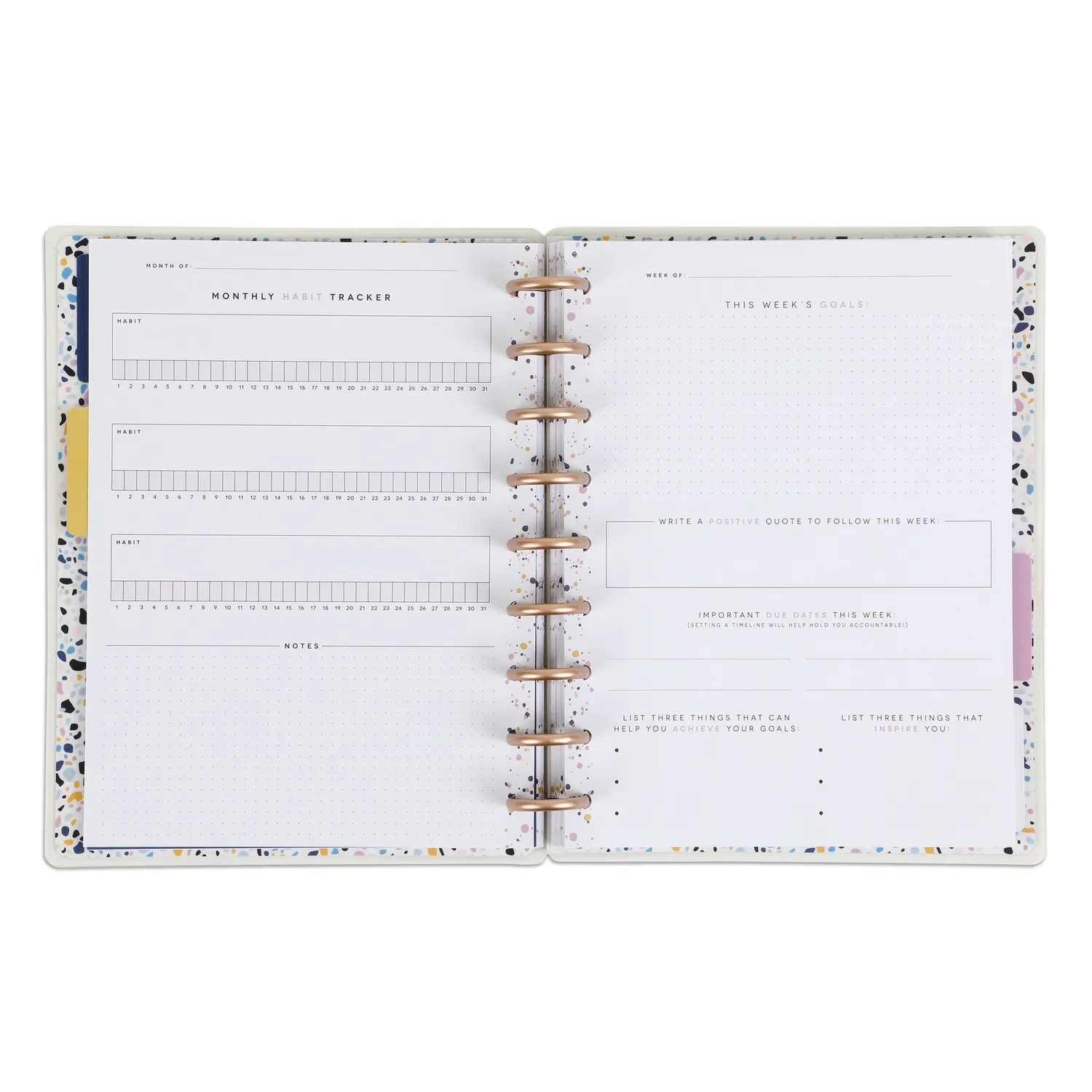 Happy Planner Goal Plan Repeat journal objectifs classic