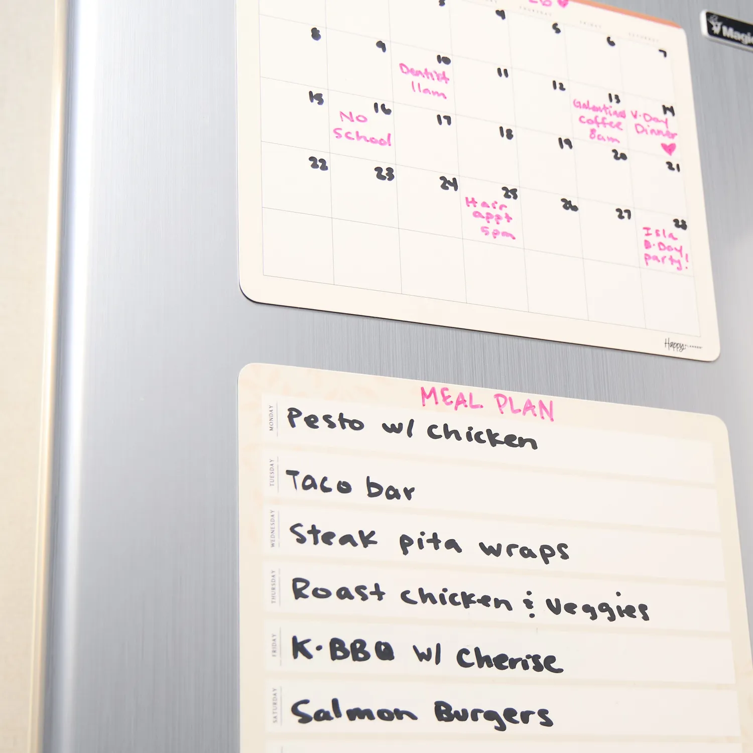 Happy Planner Modern Charm calendrier magnétique frigo lot 2