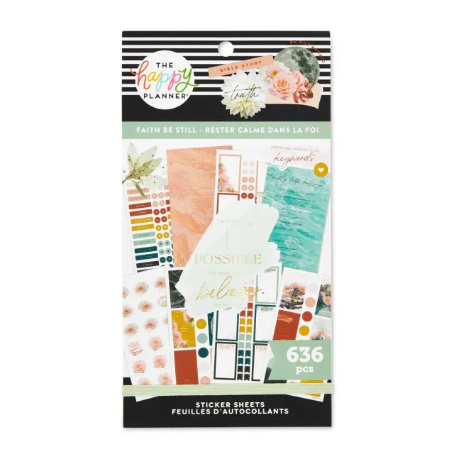 Happy Planner Be Still Faith livre d’autocollants foi 636 stickers