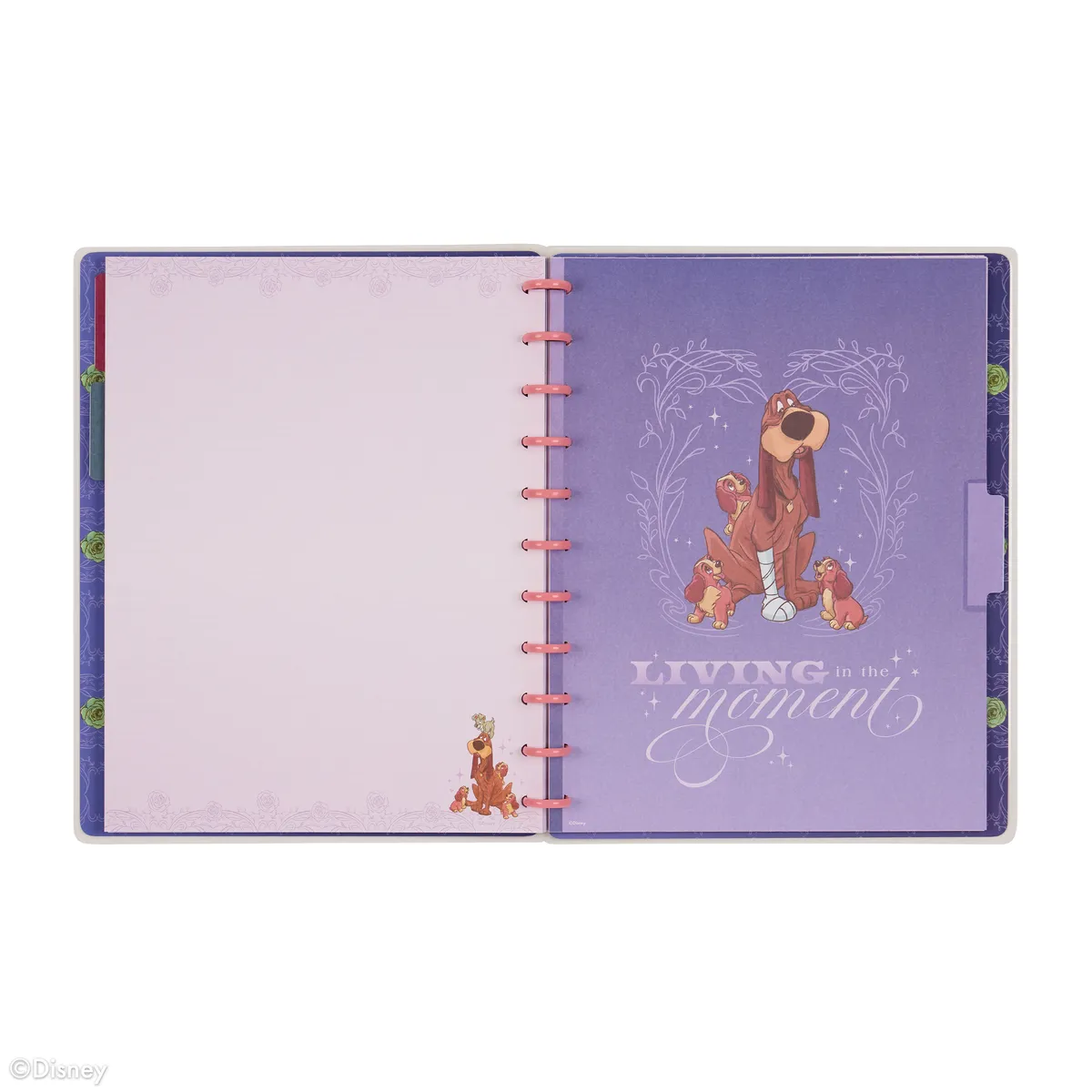 Happy Planner Disney Lady Tramp Big carnet pointillé 60 feuilles