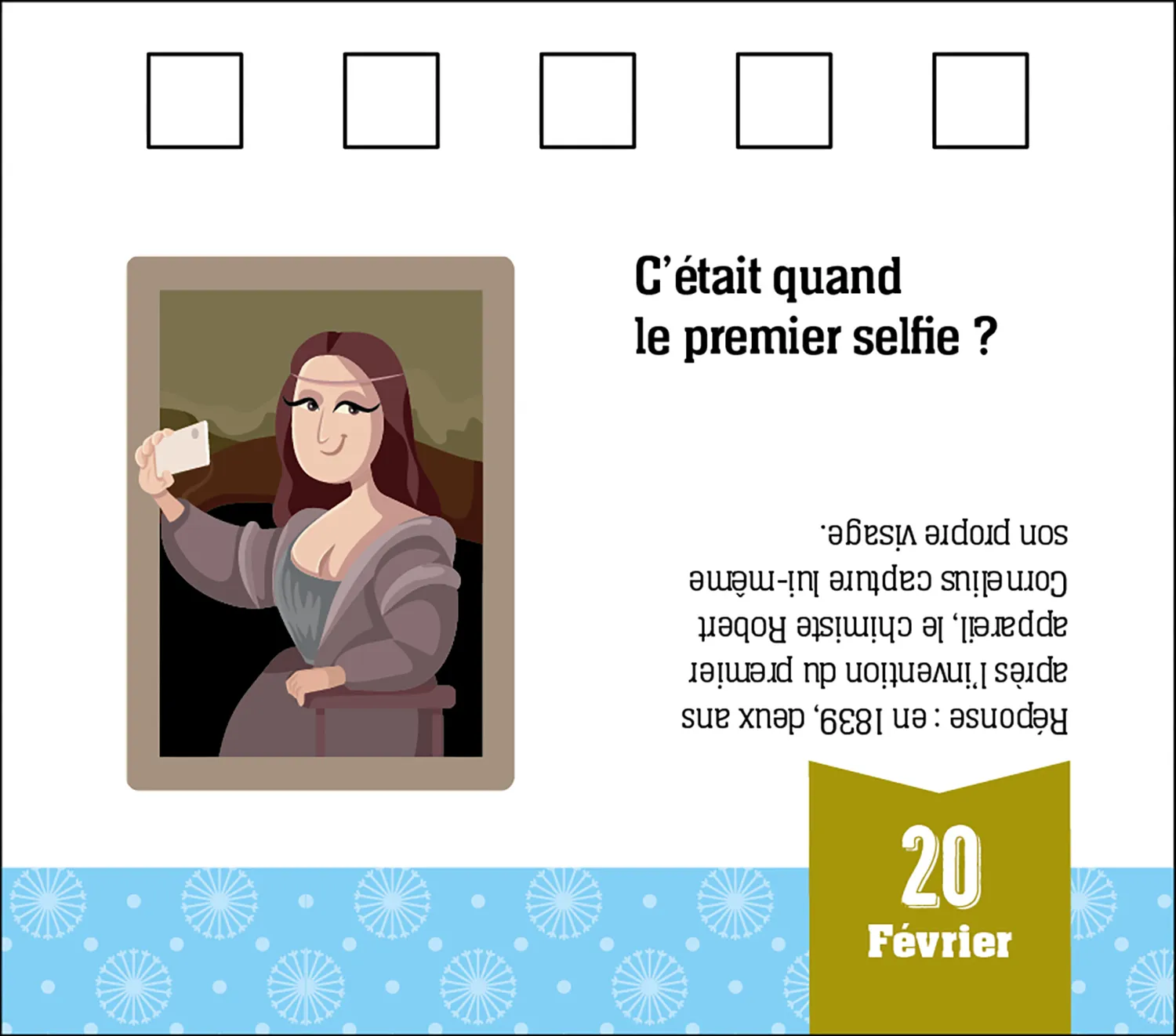 C'était Quand calendrier quiz chevalet 365