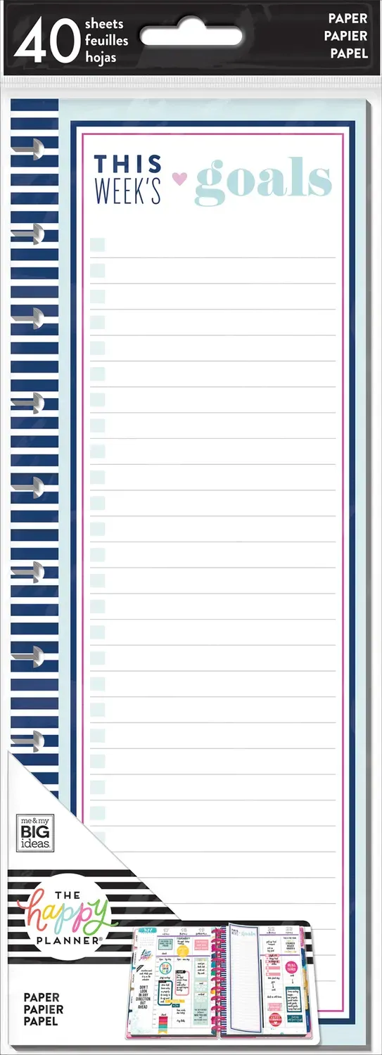 Happy Planner Big bloc-notes plié 40 feuilles