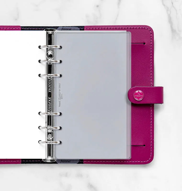 Filofax Personal pochette transparente ouverture haute