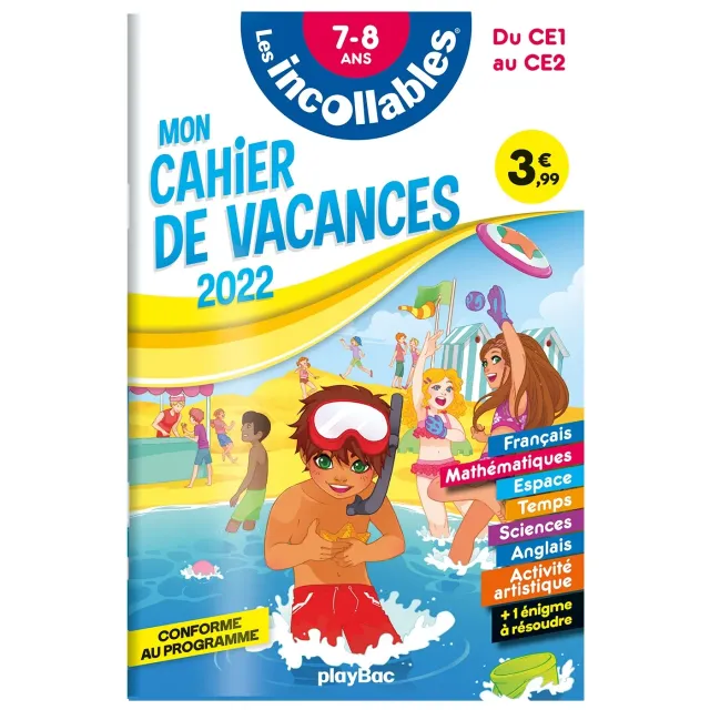 Les Incollables Cahier de vacances CE1 au CE2 7-8 ans corrigés