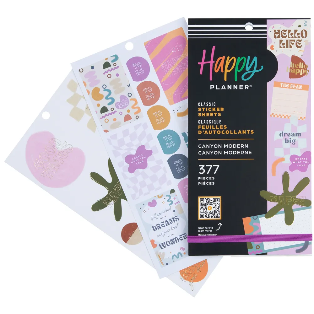 Happy Planner Canyon Modern Value Pack stickers 377 mats