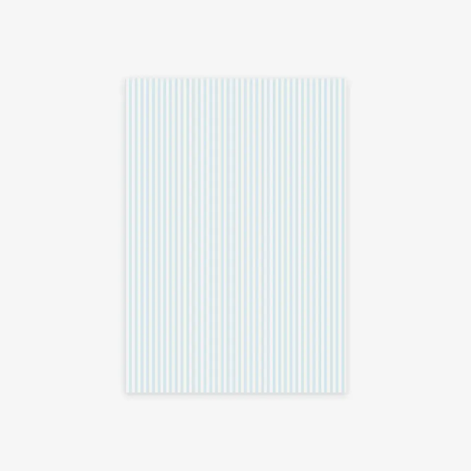Kartotek papier scrapbooking A5 rayures bleu clair