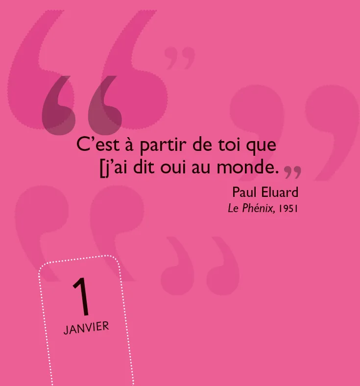 Frigobloc 365 mots d'Amour mini calendrier citations tendres