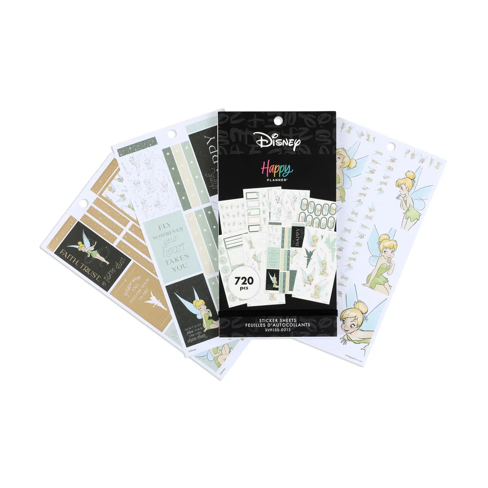 Happy Planner Disney stickers Tinker Bell 720 pièces vert