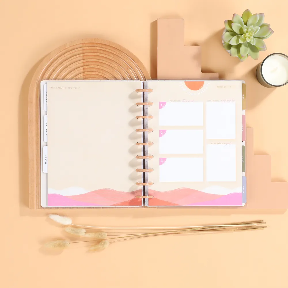 Happy Planner Organic Wellness recharge bien-être 40 feuilles