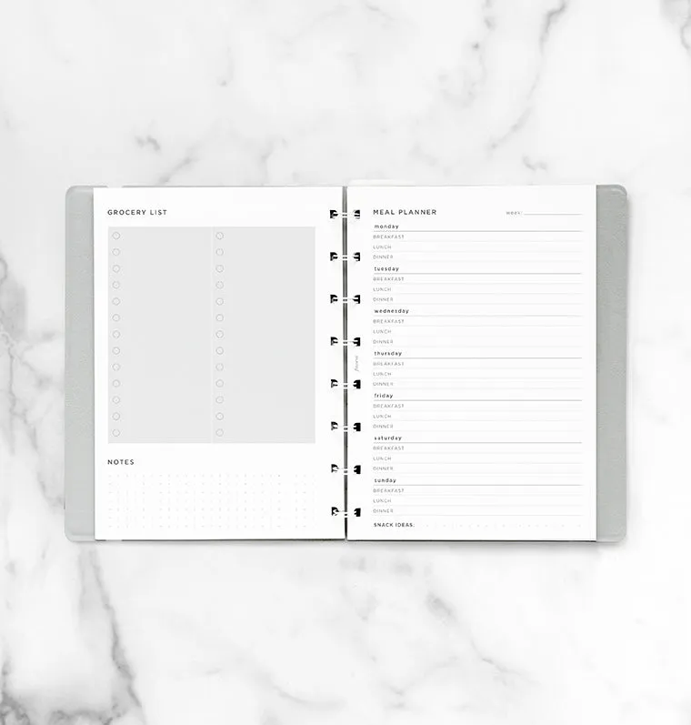 Filofax Classic Meal Planner recharge A5 menus