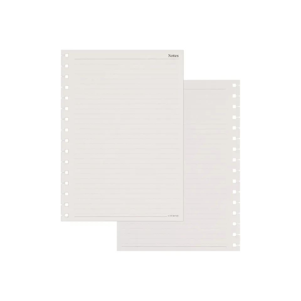 Happy Planner Citrine Small recharge papier pointillé ligné A5