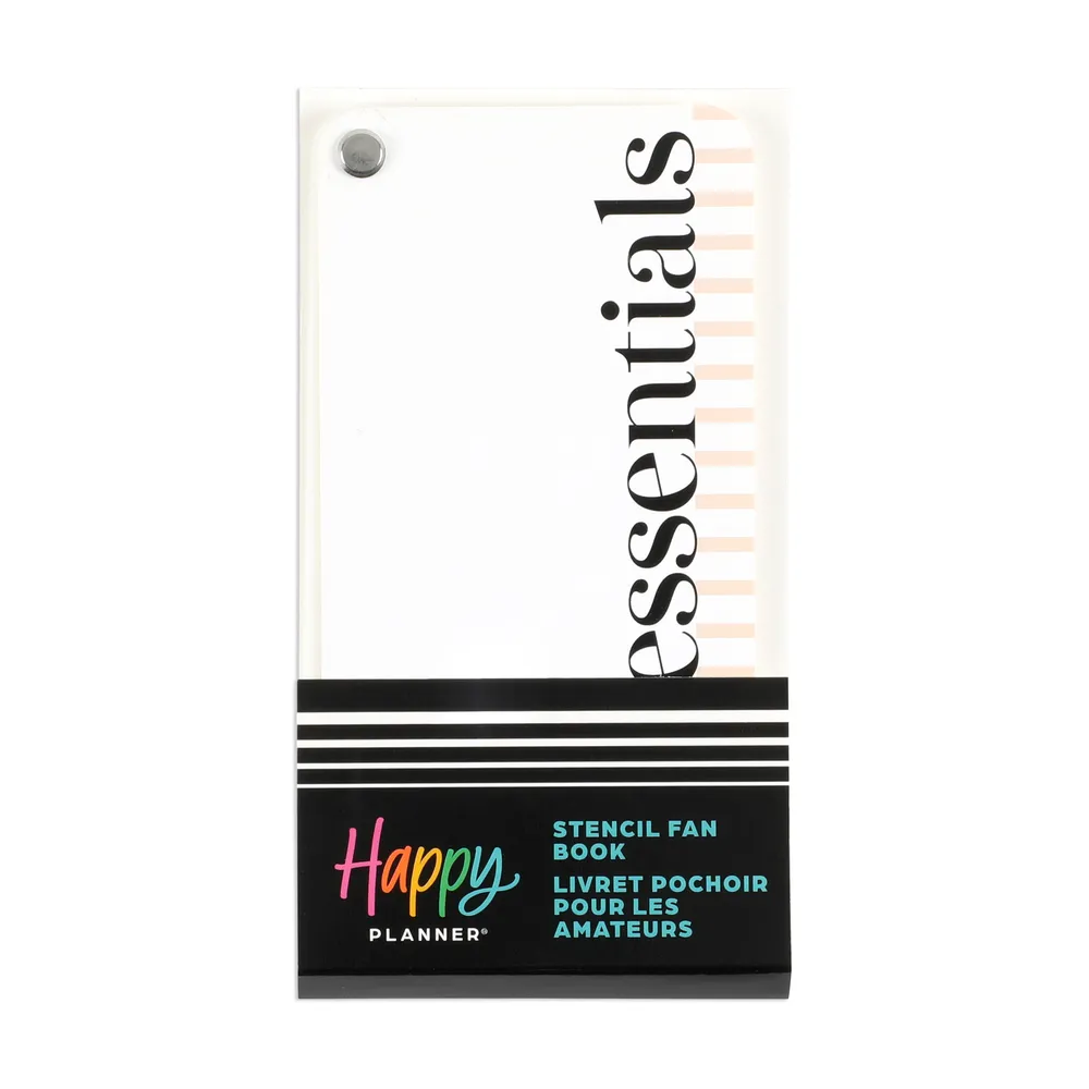 Me & My Big Ideas Essentials carnet pochoirs 5 feuilles lettres