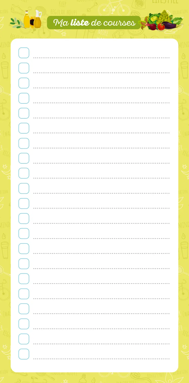 Frigobloc Liste de courses bloc aimanté frigo crayon