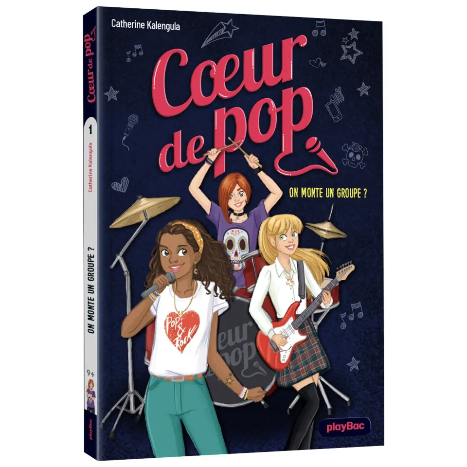 Frigobloc Cœur de Pop On monte un groupe Tome 1 roman jeunesse