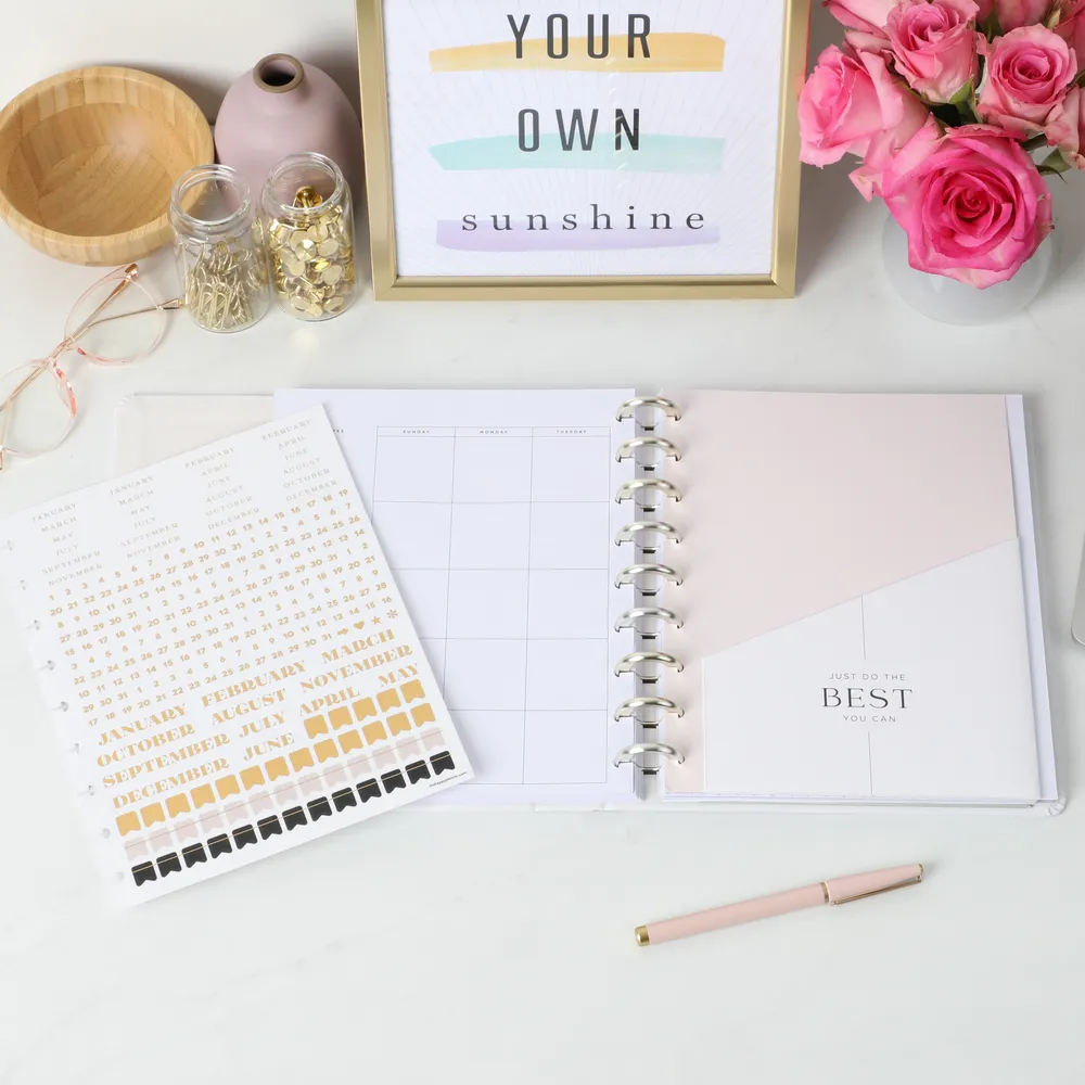 Happy Planner Work Life Neutral recharge agenda 6 mois