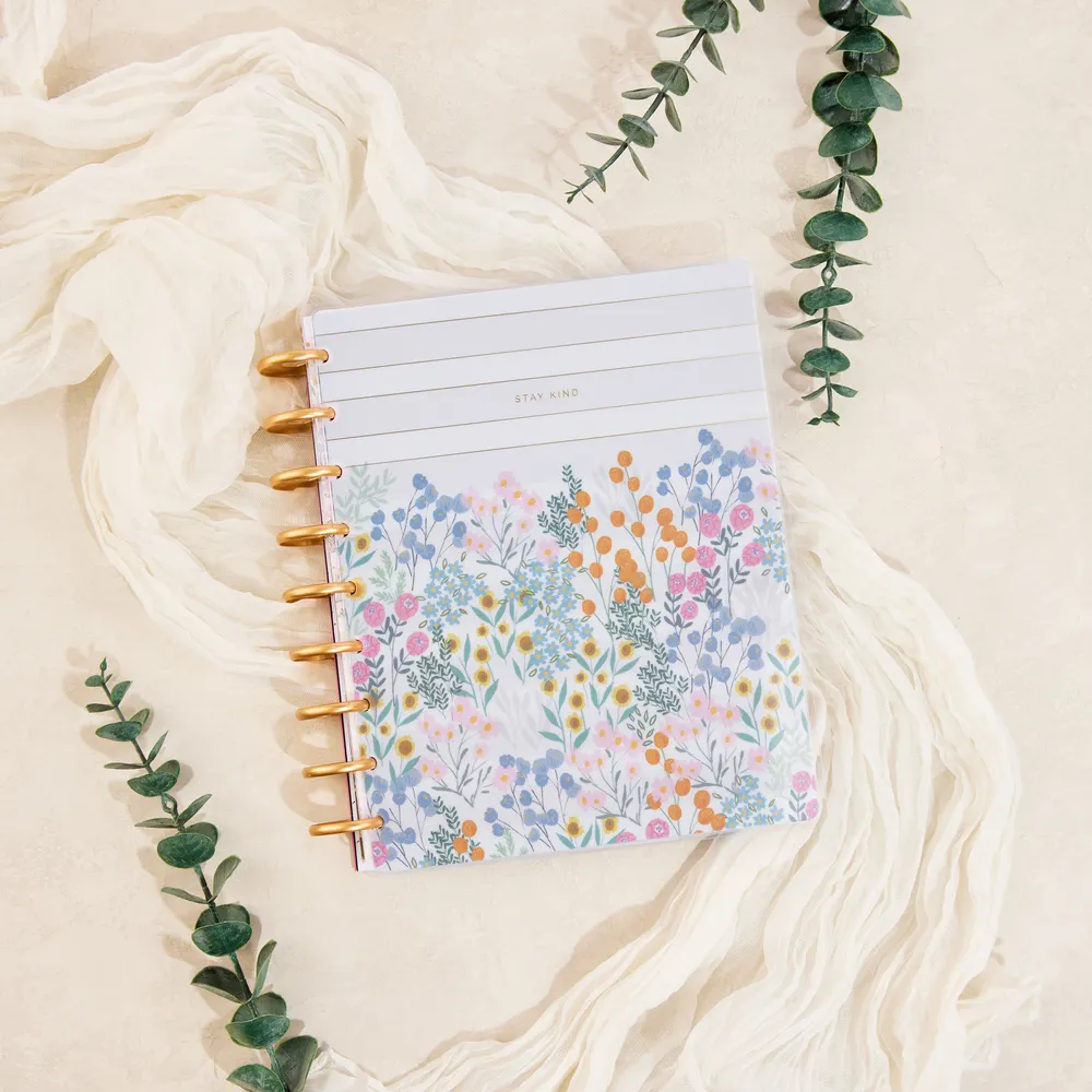 Happy Planner Soft Florals planner Classic dashboard non daté