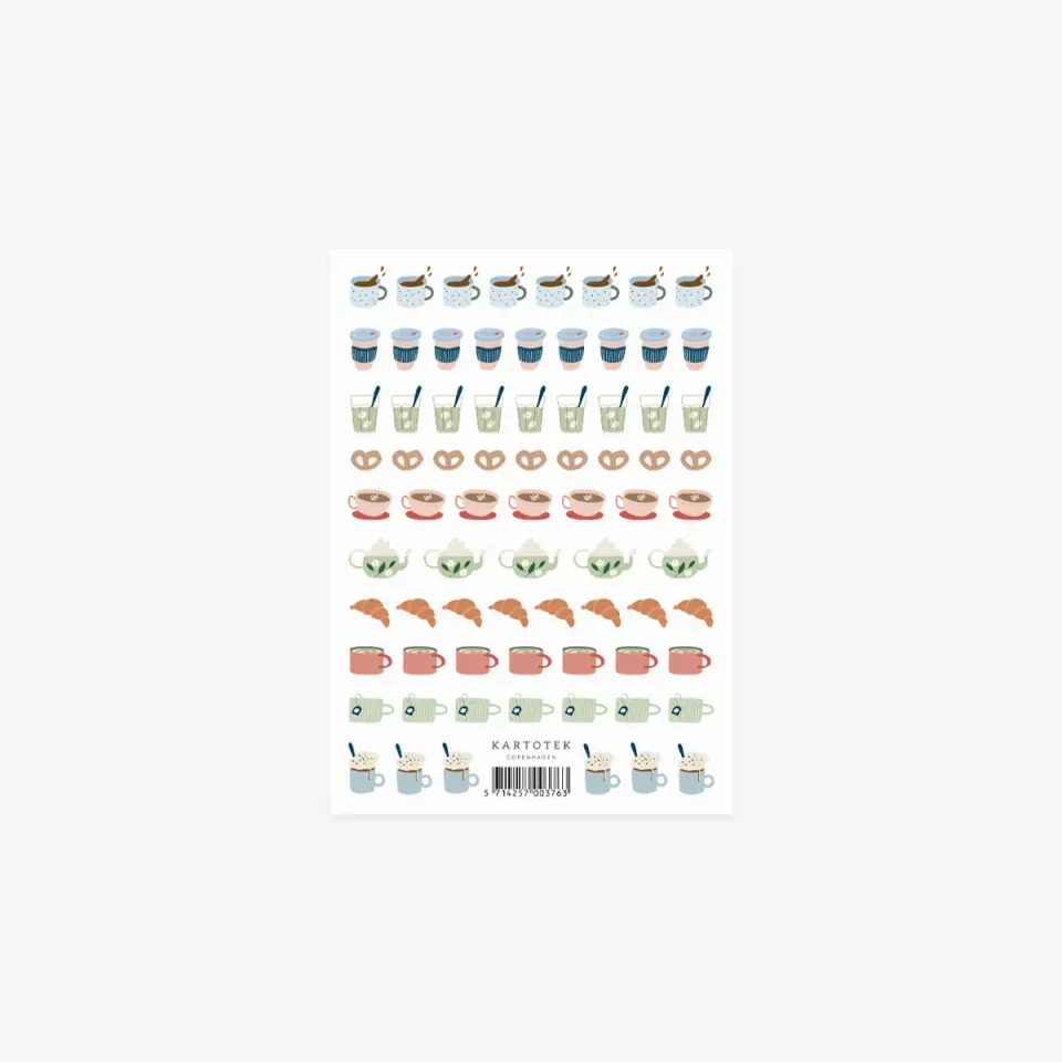 Kartotek Mini Coffee Icons stickers café