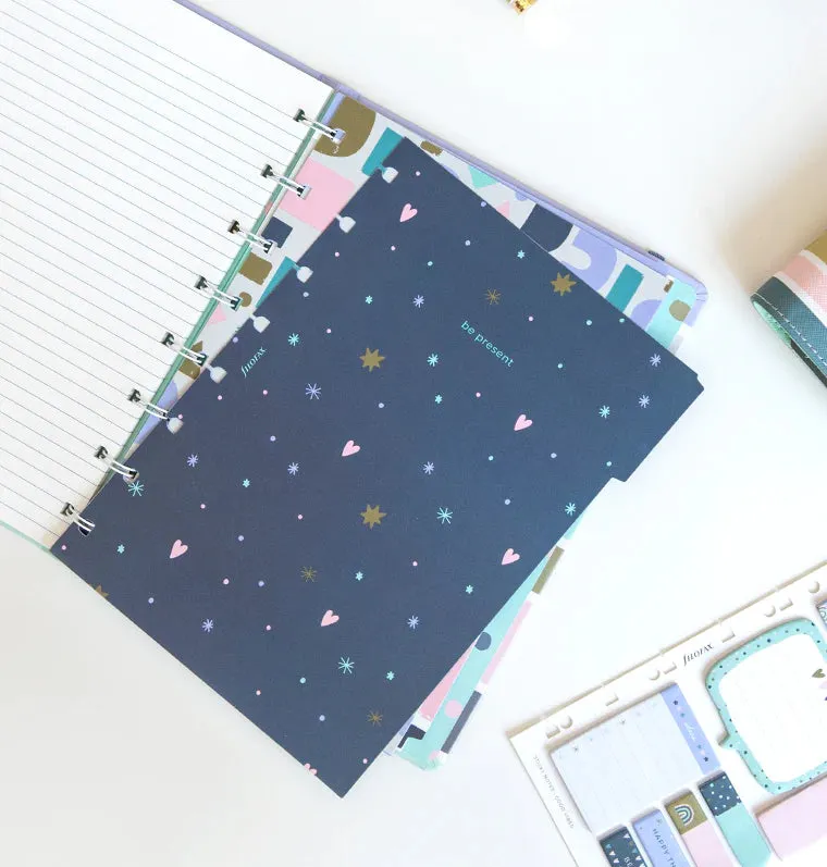 Filofax Good Vibes Notebook A5 intercalaires lot 6 plastique