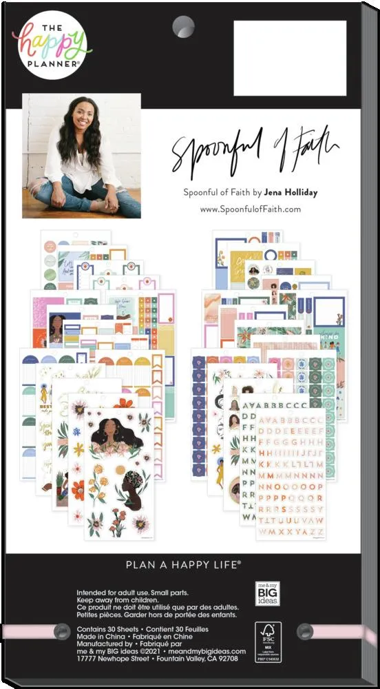 Happy Planner Spoonful of Faith stickers mini foi 948