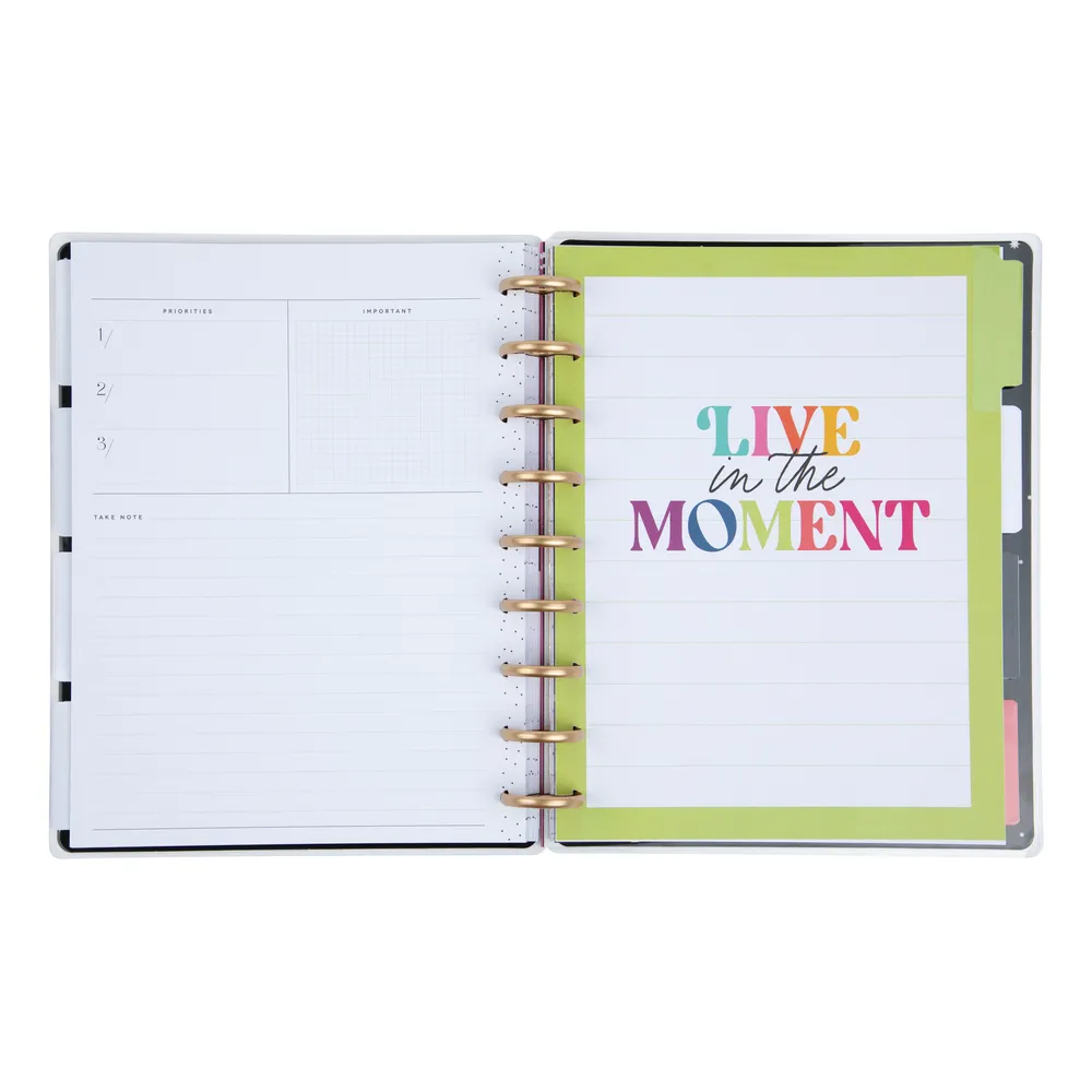 Happy Planner Happy Brights planner non daté classic dashboard 12 mois