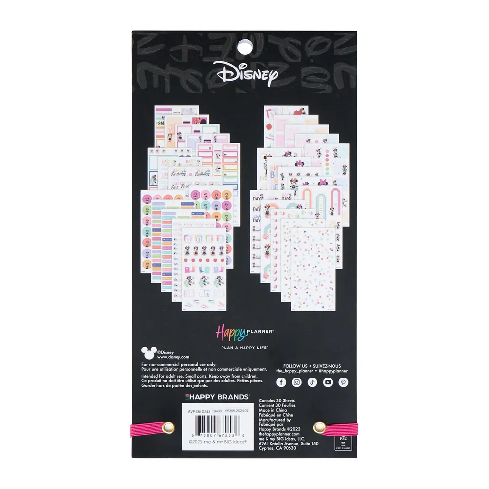 Happy Planner Disney Minnie Mouse stickers teacher Classic 767 pièces