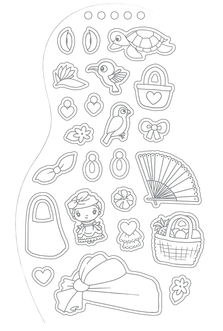 Minimiki Mélissa en Martinique carnet créatif stickers