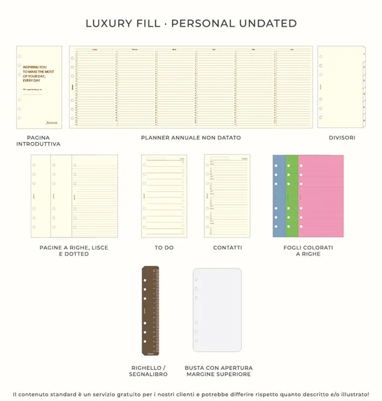 Filofax Malden organiseur Personal navy cuir buffle